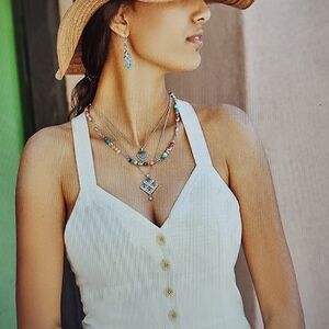 BRIGHTON Mosaic Tile Necklace, NWT!